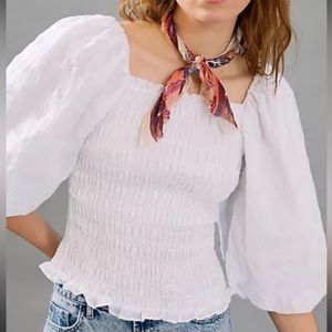 Anthropologie Maeve Bree Cropped Blouse